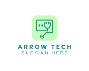 Medical Stethoscope App logo design