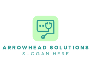 Medical Stethoscope App logo design