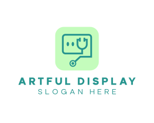 Medical Stethoscope App logo design