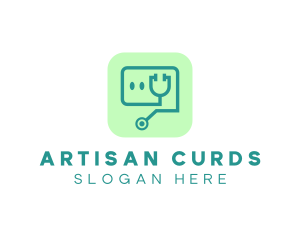 Medical Stethoscope App logo design