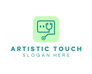 Medical Stethoscope App logo design