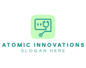 Medical Stethoscope App logo design