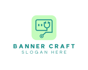 Medical Stethoscope App logo design