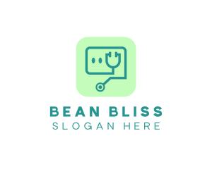 Medical Stethoscope App logo design