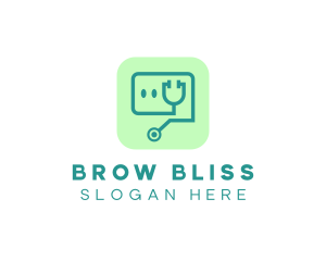 Medical Stethoscope App logo design