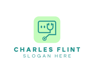 Medical Stethoscope App logo design