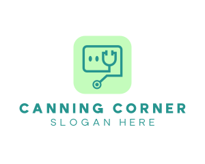 Medical Stethoscope App logo design