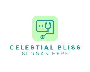 Medical Stethoscope App logo design