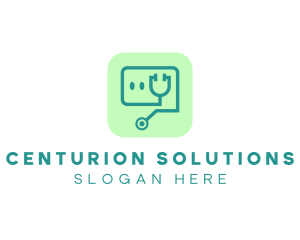 Medical Stethoscope App logo design