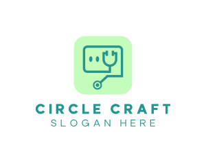 Medical Stethoscope App logo design