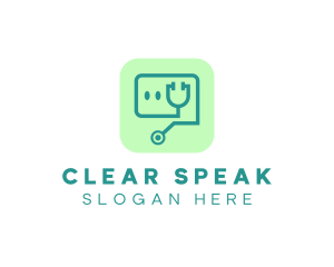 Medical Stethoscope App logo design