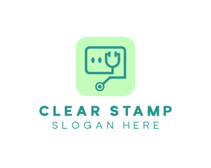 Medical Stethoscope App logo design