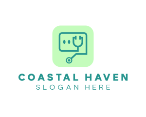 Medical Stethoscope App logo design