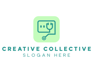 Medical Stethoscope App logo design