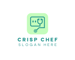 Medical Stethoscope App logo design