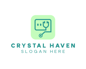 Medical Stethoscope App logo design