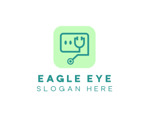 Medical Stethoscope App logo design