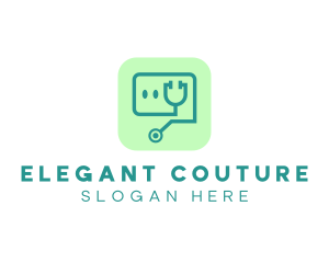 Medical Stethoscope App logo design