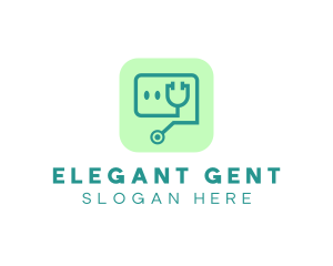 Medical Stethoscope App logo design