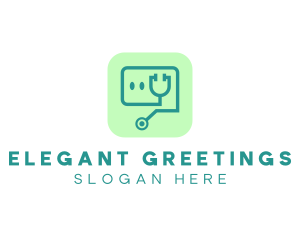 Medical Stethoscope App logo design