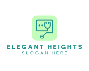 Medical Stethoscope App logo design