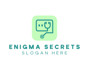 Medical Stethoscope App logo design