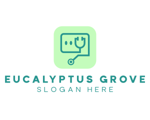 Medical Stethoscope App logo design