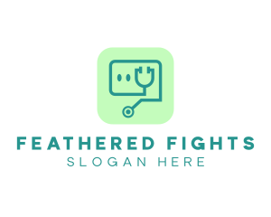 Medical Stethoscope App logo design