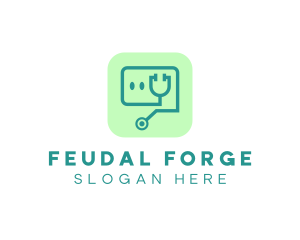 Medical Stethoscope App logo design