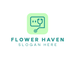 Medical Stethoscope App logo design