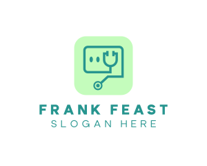 Medical Stethoscope App logo design