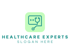 Medical Stethoscope App logo design