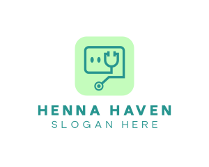 Medical Stethoscope App logo design