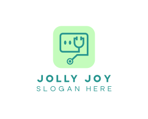 Medical Stethoscope App logo design