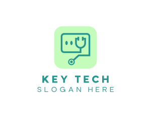 Medical Stethoscope App logo design