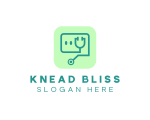 Medical Stethoscope App logo design