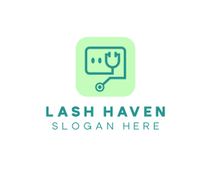 Medical Stethoscope App logo design