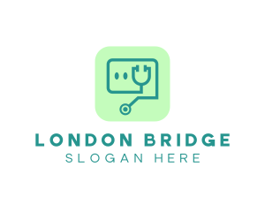 Medical Stethoscope App logo design