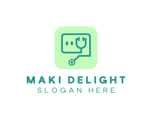 Medical Stethoscope App logo design