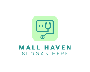 Medical Stethoscope App logo design