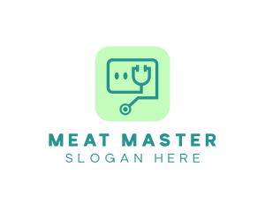 Medical Stethoscope App logo design