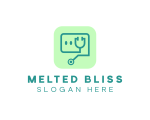 Medical Stethoscope App logo design