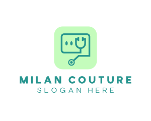 Medical Stethoscope App logo design