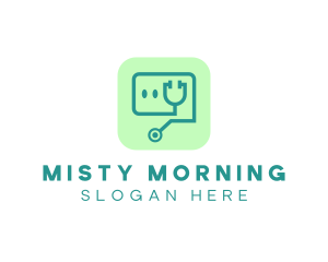 Medical Stethoscope App logo design