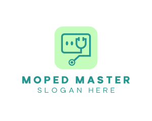 Medical Stethoscope App logo design