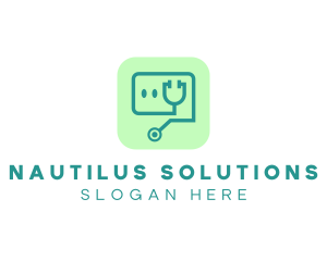 Medical Stethoscope App logo design