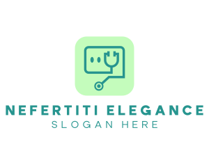 Medical Stethoscope App logo design