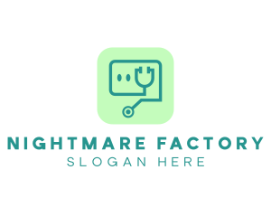 Medical Stethoscope App logo design