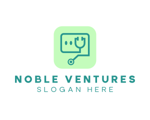 Medical Stethoscope App logo design