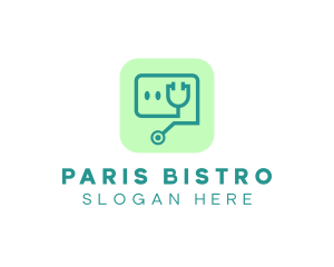 Medical Stethoscope App logo design